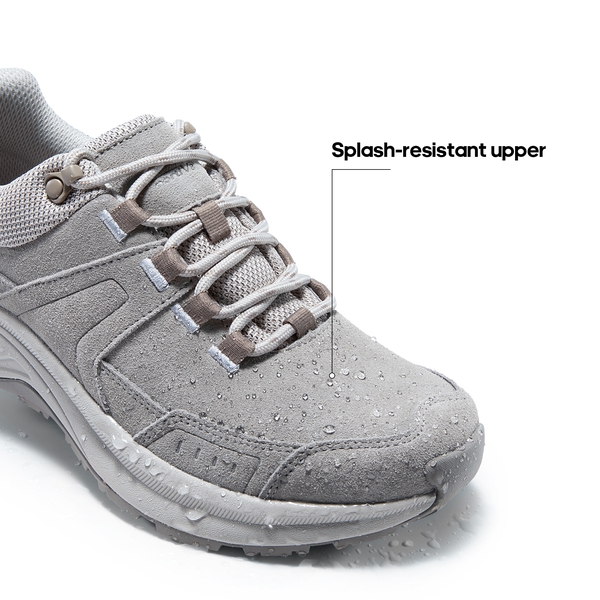 Women's Water-Resistant Lightweight Hiking Shoes - LIGHT GREY - 3